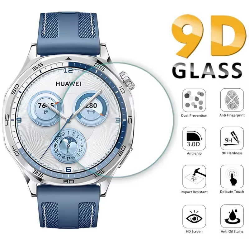 1-5 Pcs Tempered Glass Screen Film Anti Scratch Protection Clear Touch Sensitive For Huawei Watch GT 5 Pro Smartwatch Tools Kit