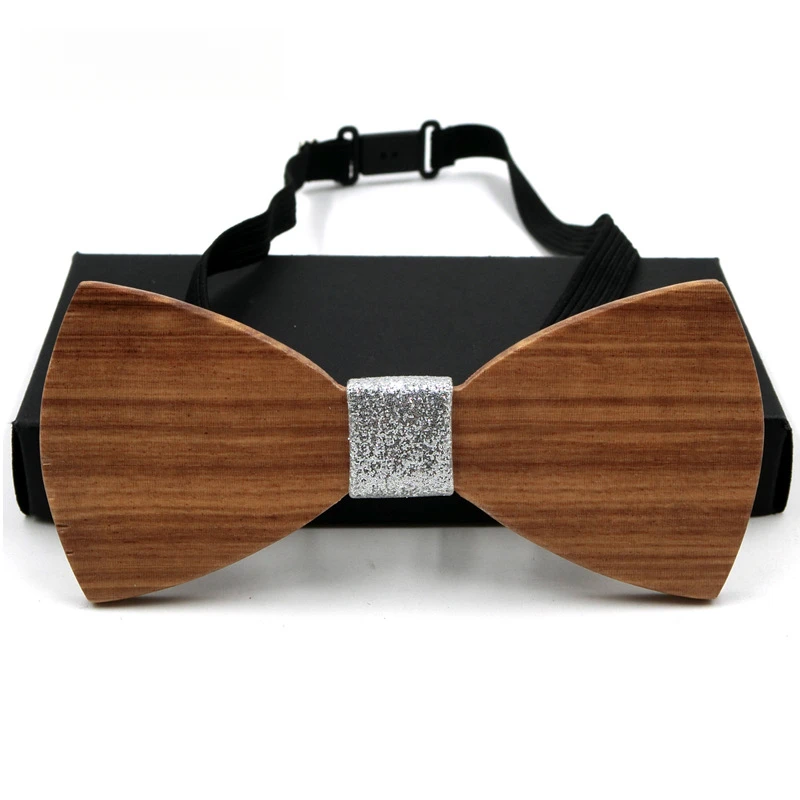 

Ultra-Light Zebra Wood Bow Tie - Handmade Eco-Friendly Wooden Accessory for Men & Women| Business Casual Wedding Gift