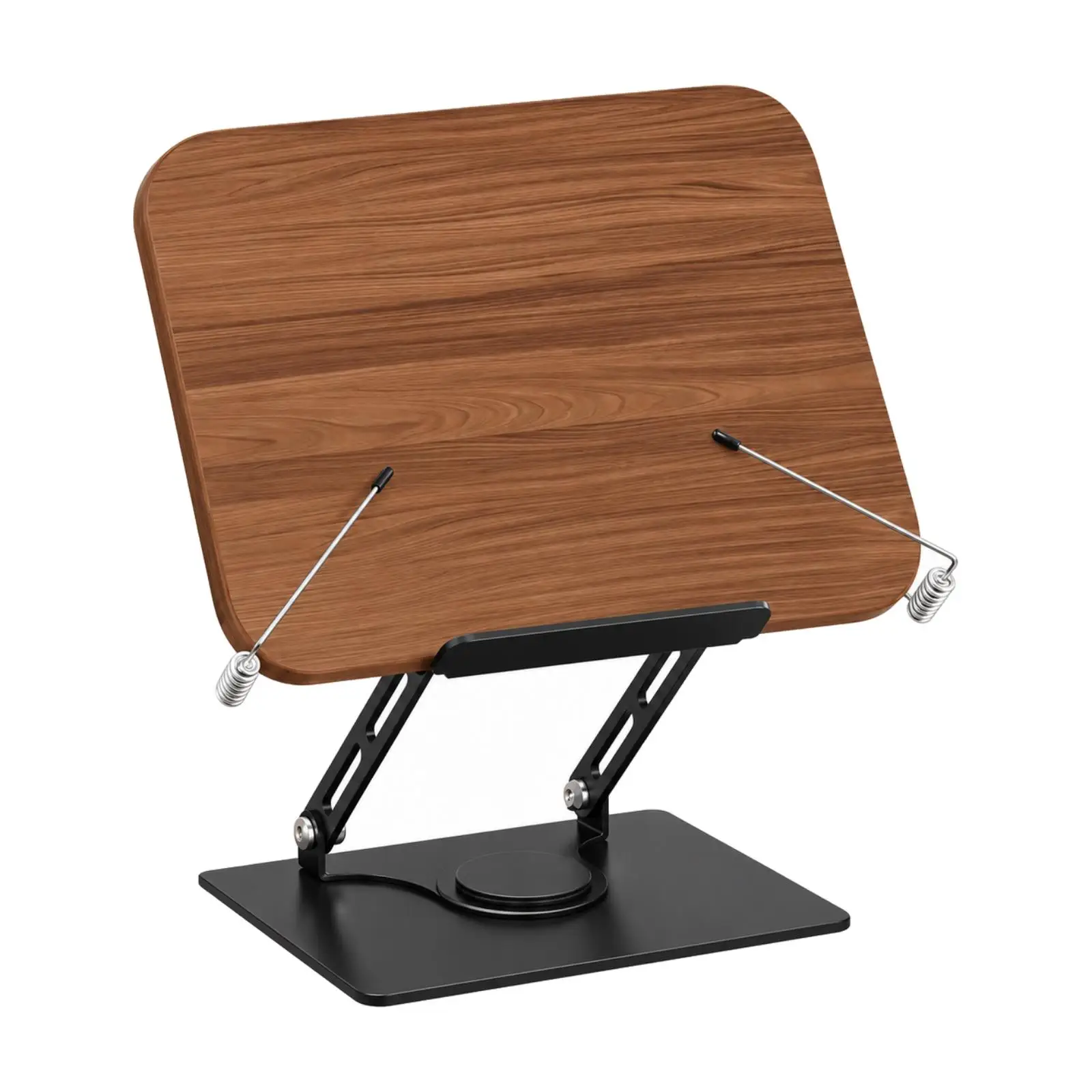 Rotating Bookcase 360 Swivel Book Stand Foldable Desktop Shelf for Reading Writing Study Space Saving Organizer