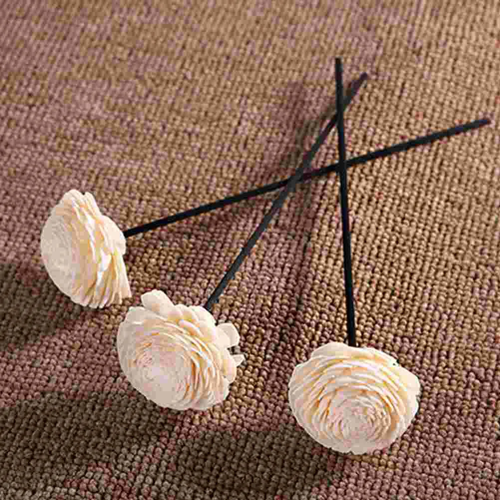 5 Pcs Rattan Dried Flowers Aroma Diffuser Sticks Fragrance Reeds for Oil Refill Home Scent