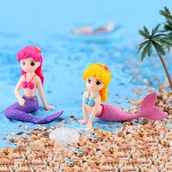 Sexy Mermaid Fairy Garden Miniatures Gnomes Moss Terrariums Resin Crafts Figurines For Home Decoration Mini Figures