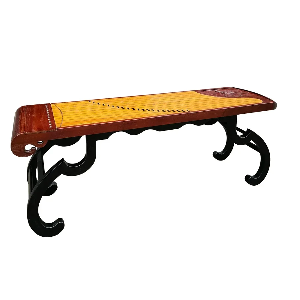 New Chinese guzheng ntique living room, tea room, Zen solid wood coffee