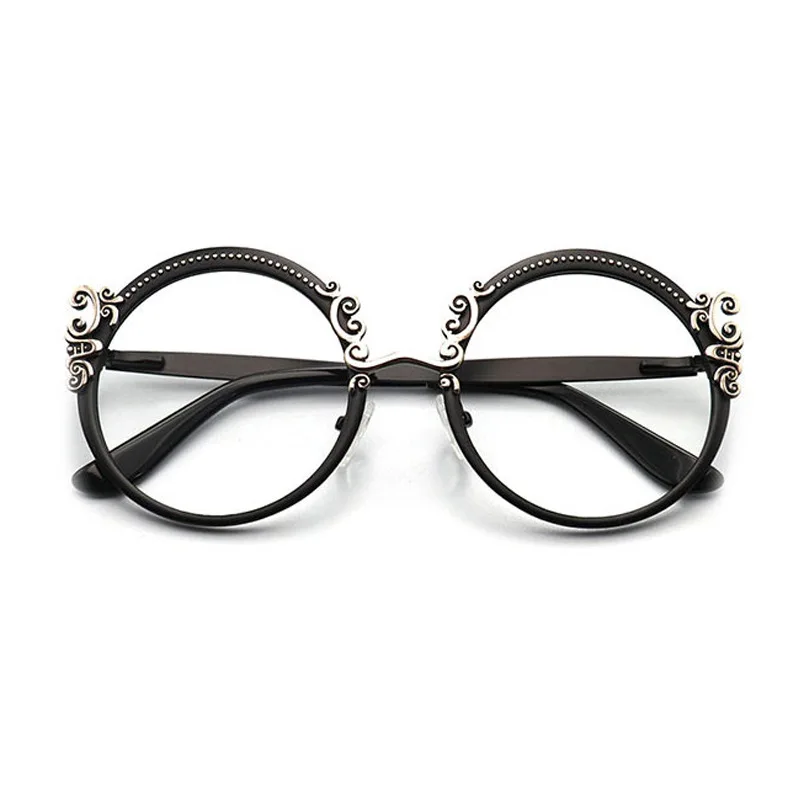 53265 Luxus Metall Optische Runde Brillengestelle Männer Frauen Mode Brillen