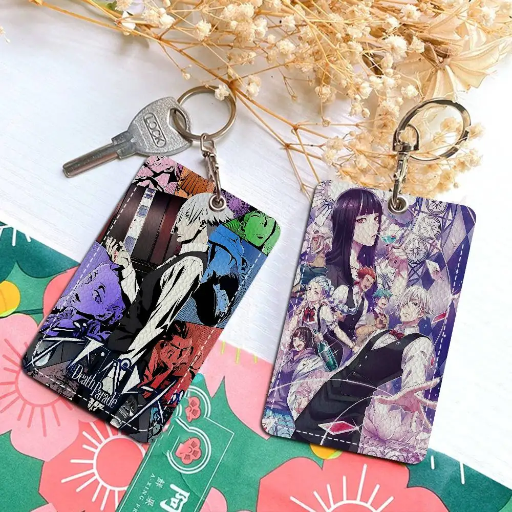 

Thriller Anime Death Parade Office Supply Men And Women Credit Card Keyrings Student Card ID Card Holder Credential Holder Card