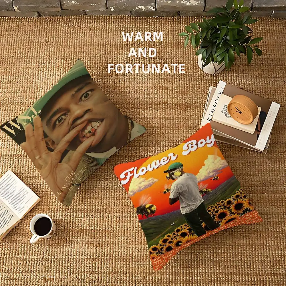 زهرة بوي تايلر الخالق غطاء الوسادة وسادة للديكور أريكة ديكور المنزل كيس أكياسها #2