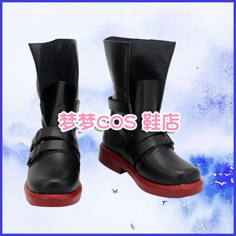 Arknits Elysium Cosplay costume shoes' handmade faux Leather Boots