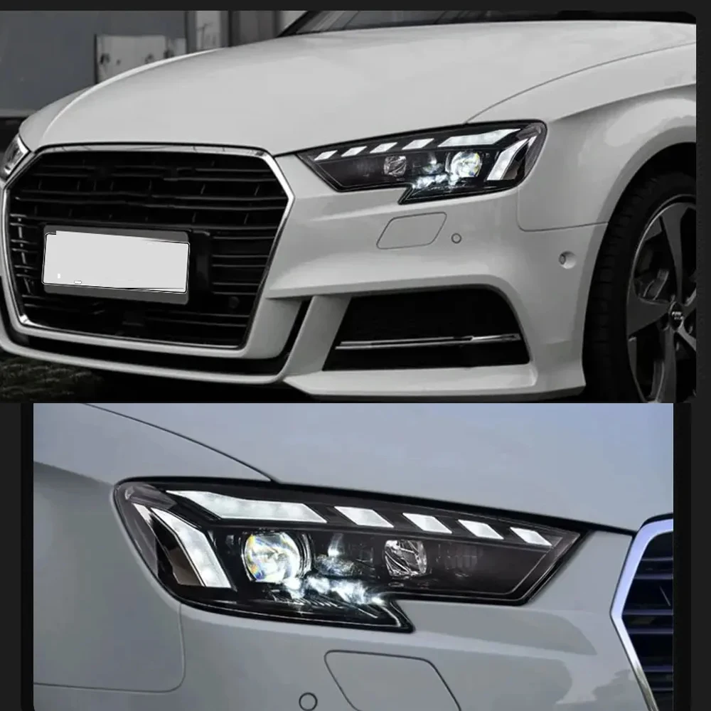 

Car Front Lights for Audi A3 Headlights 2017-2020 A3 8V LED Headlight Projector Lens DRL Head Lamp Assembly Auto Accessories