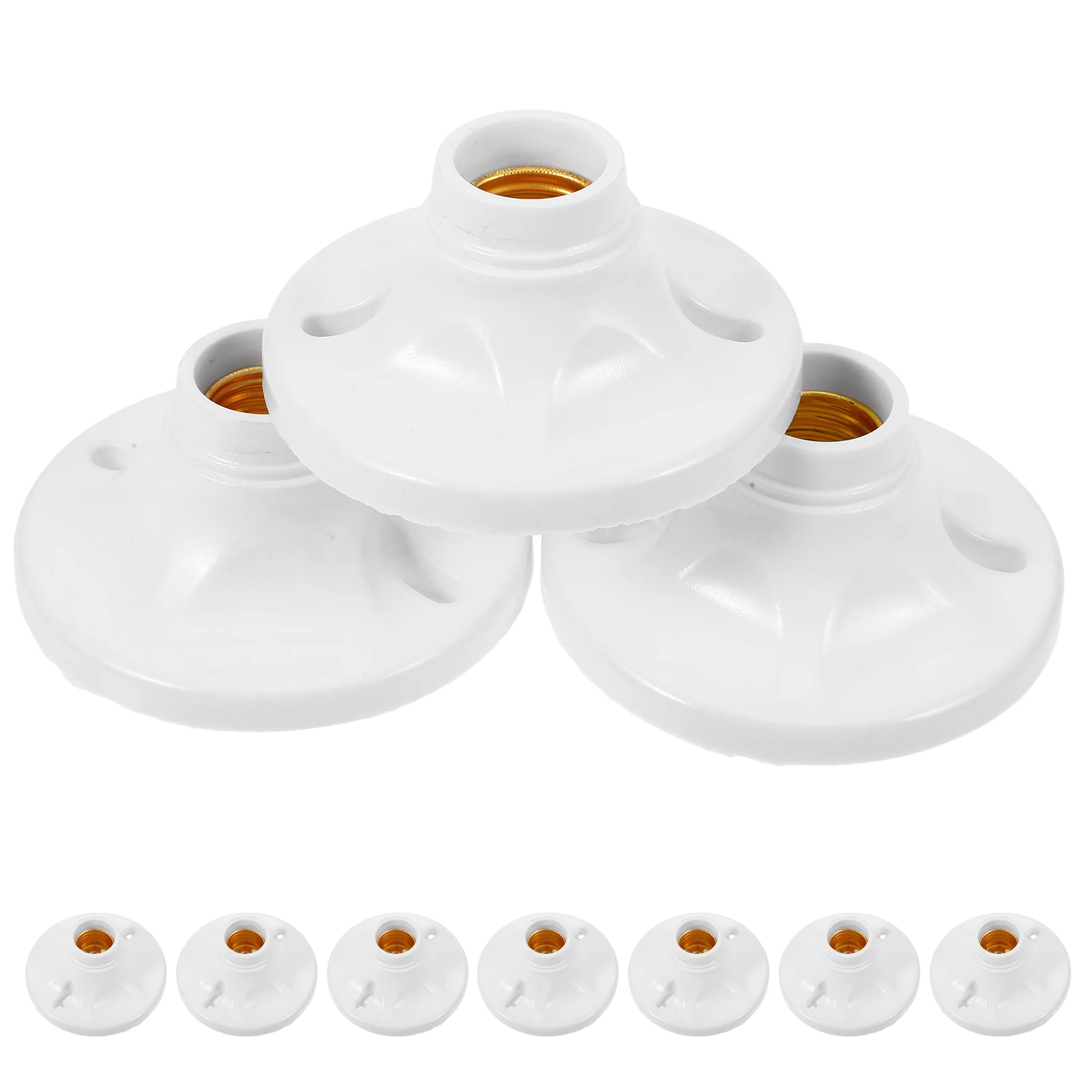 

10pcs Hexagonal Lamp Holder E27 Light Replacement Bulb Socket Wall Table Lamp Industrial Office Restaurant Home Decor