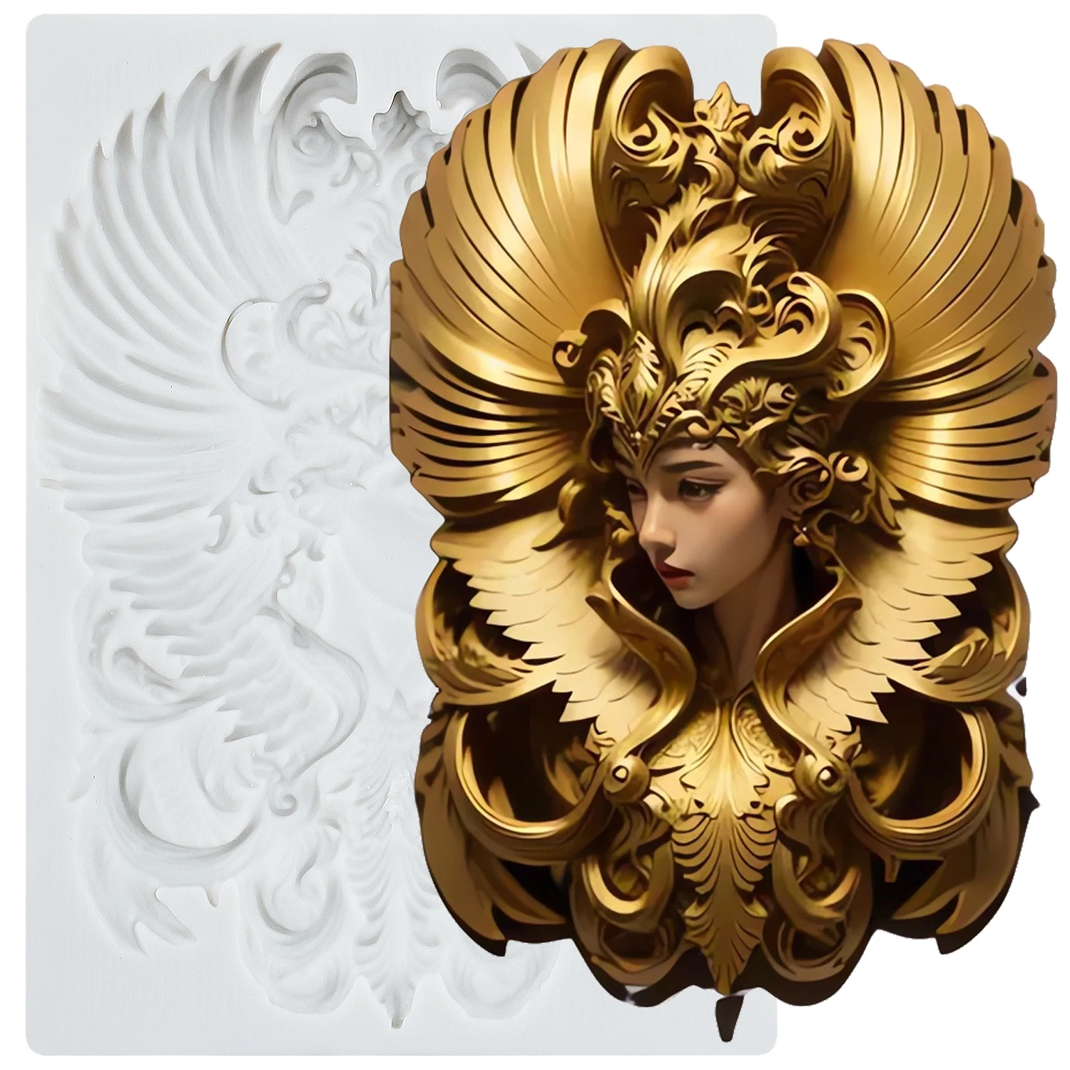 Queen Silicone Molds Elf Queen Fondant Cake Decorating Tools Cupcake Topper Candy Sugar Craft Gum Paste Polymer Clay