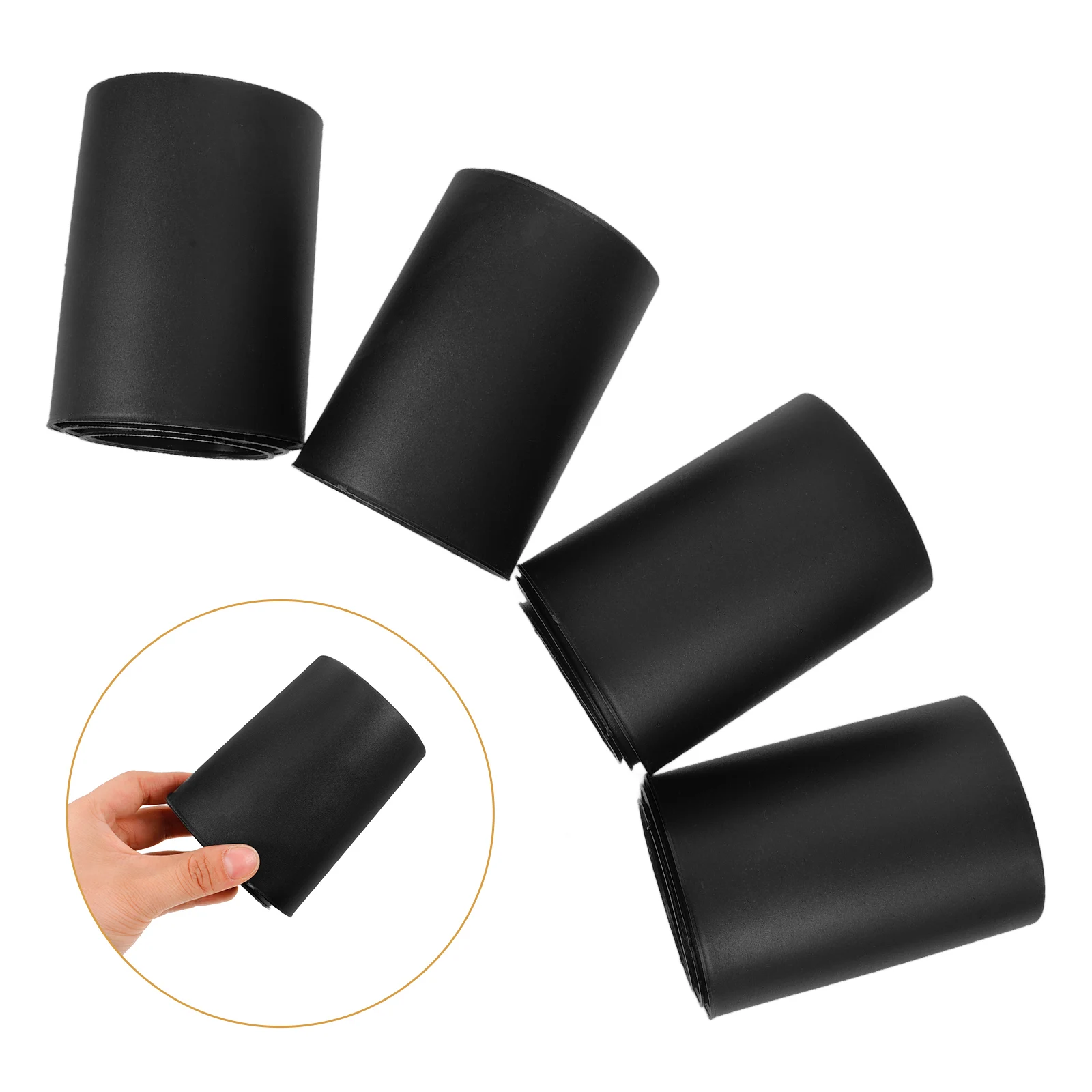 

4pcs Black Anti-slip Cup Rotating Air Pressure Rod Dust Cover Office Chair Lift Cylinder Replacement Gaming Accessories Gas