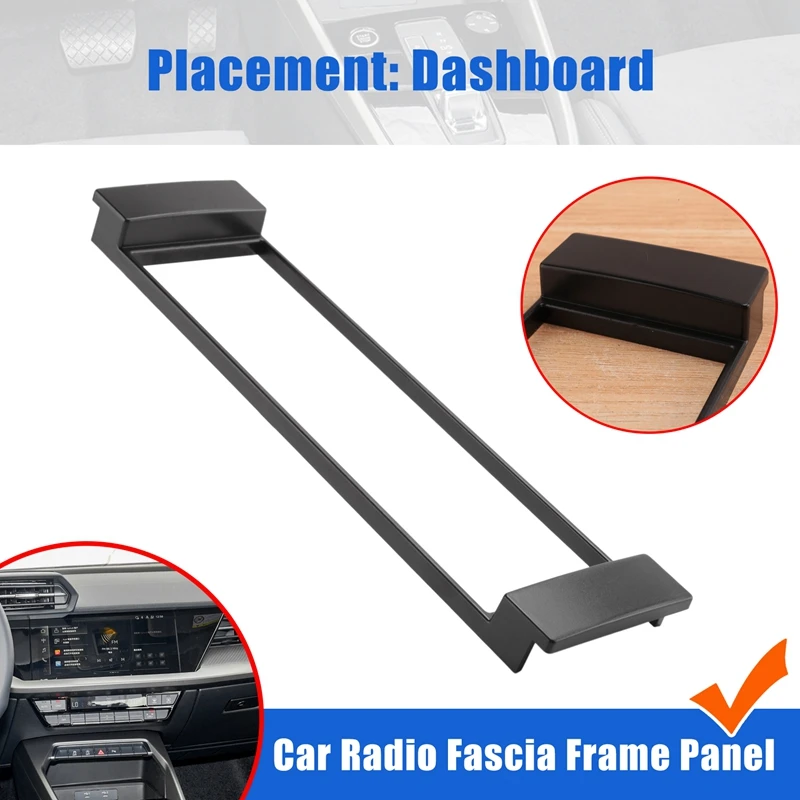 Fascia 1 Din Quadro para-Audi A3 8L A6 4B Assento Toledo Leon Fiat Scudo Stereo Facia Placa Traço CD Guarnição 1 DIN Radio Cover