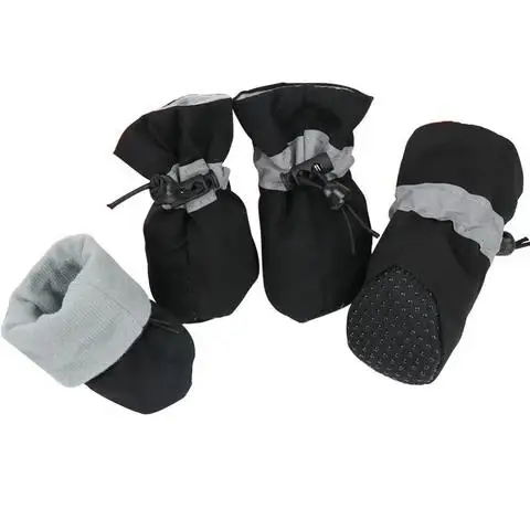 Waterproof Anti-Slip Dog Shoes Boots Set 4Pcs for Small Medium York Dogs Cats Puppy Chihuahua Chiens Pet Accessories Rain Boots