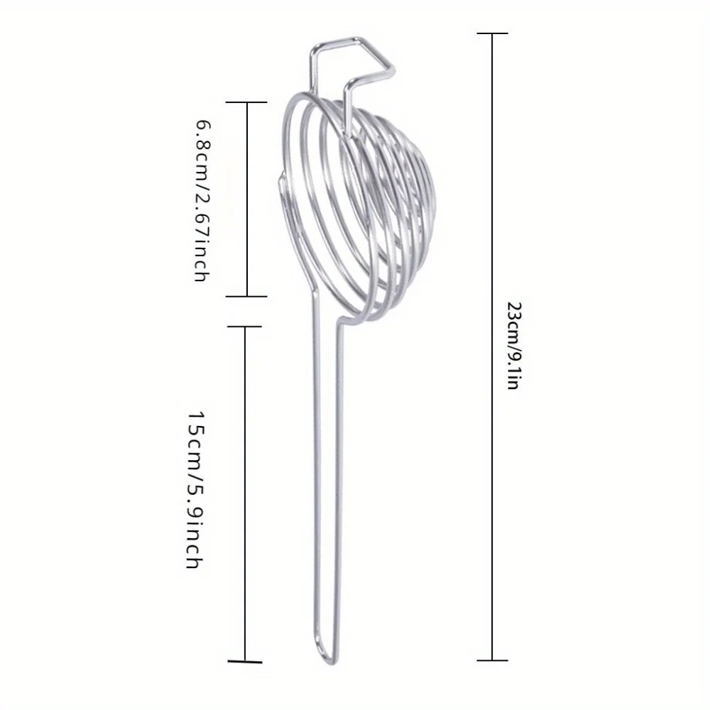 1PC Spiral 304 Stainless Steel Egg White Separator Egg Yolk Remover Divider with Long Handle Kitchen Tool