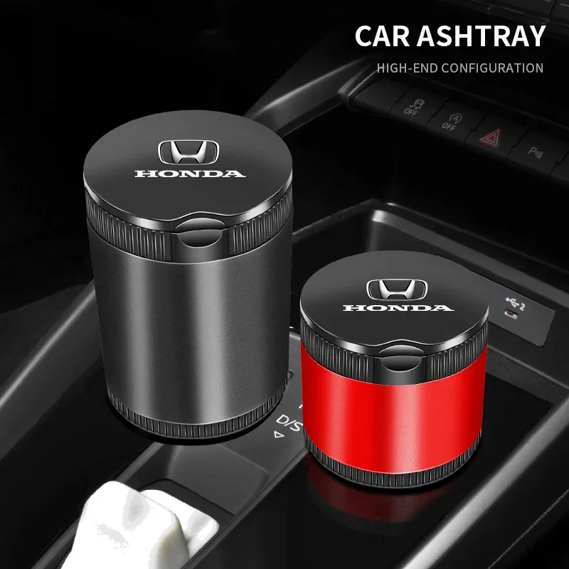 Car Cigarette Ashtray Cup With Lid Portable Detachable Vehicle Ashtray Holder Box For Honda Civic Fit Jazz Accord CRV HRV City