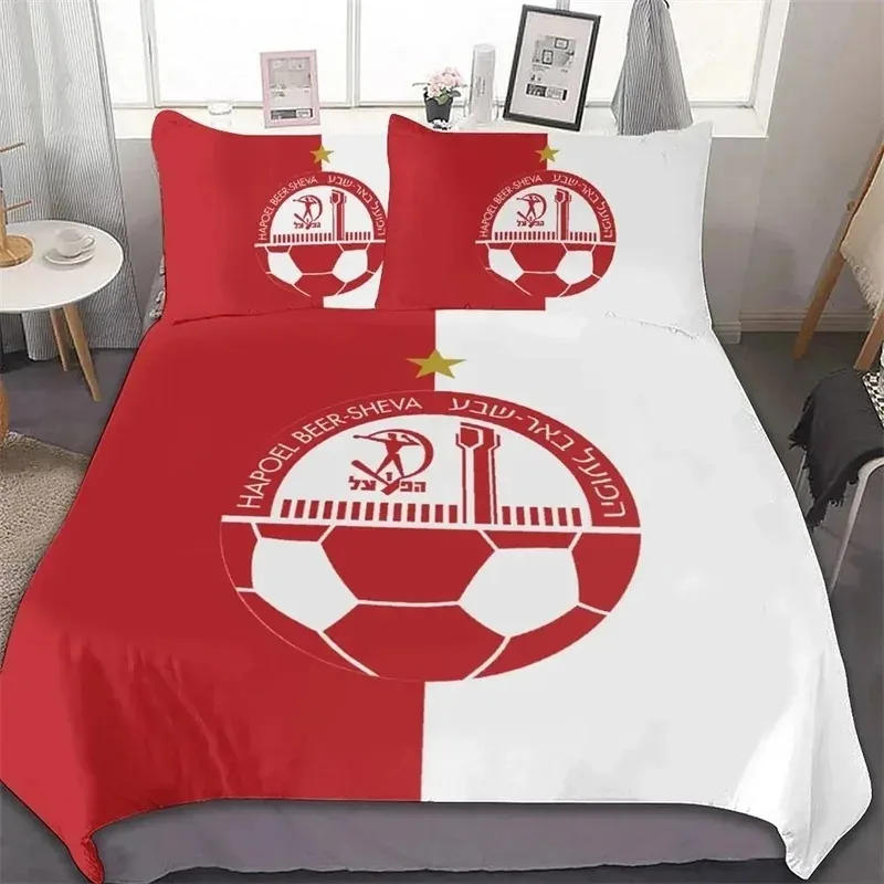 

Hapoel Beer Sheva Bedding Set,Duvet Cover Comforter Bed Set Quilt Cover Pillowcase,King Queen Twin Size Boys Girls Adultse