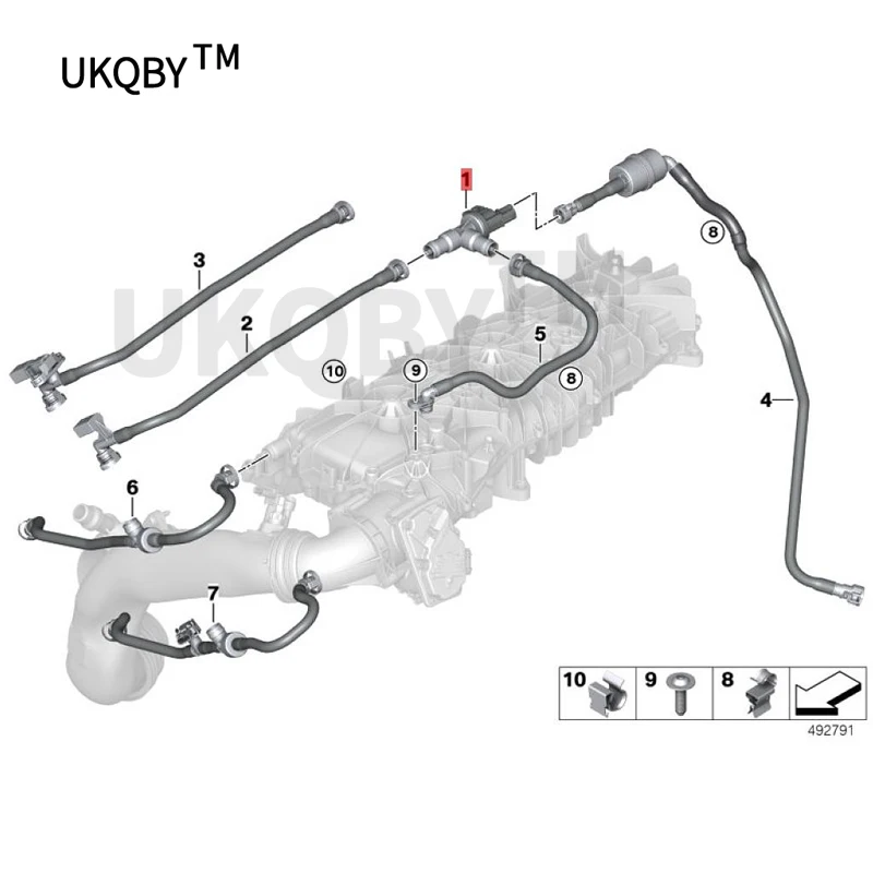 b mw 1F2 1LC I11 6i2 F22 218 i1F 20L CI1 18i B38 Fuel tank breather valve Fuel tank breather valve Mixture preparation