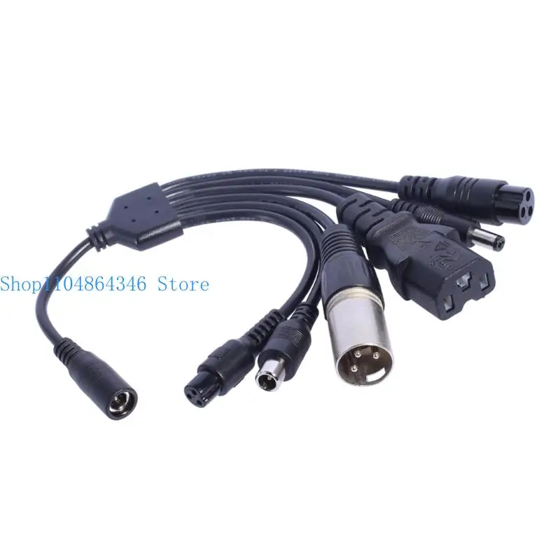 652F 5.5x2.1mm to 8016 and 5.5x2.5mm Adapter for Secure Electric Equipment Charging