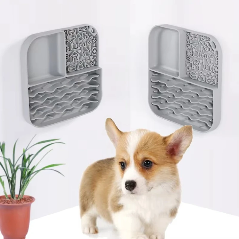 

Square Multifunctional Pet Licking Pad Funny Pet Slowly Eat Silicone Pad, Dog Pet Pad