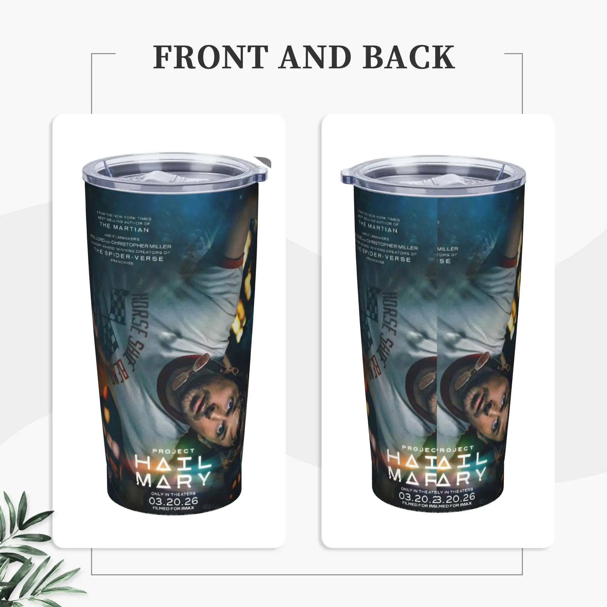 Project Hail Mary 2026 Insulated Tumbler with Lid Rockys  Alien Stainless Steel Thermal Mug Double Wall Bottle Cups, 20oz