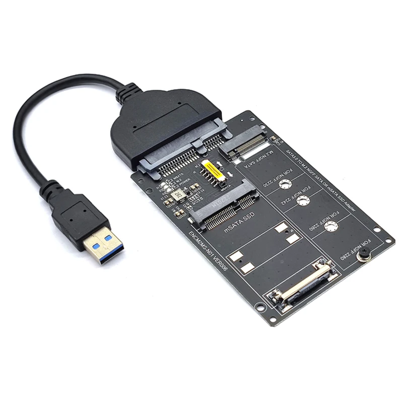 SSD Adapter M2 SSD mSATA to USB Adapter M.2 to USB mSATA SSD to USB3.0 Converter M.2 USB Riser M2 NGFF mSATA for Laptop Notebook