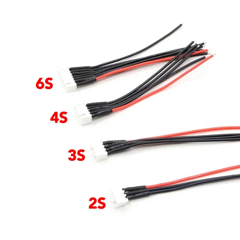 5/10Pcs 1S 2S 3S 4S 5S 6S 7S 8S Lipo Balance Wire Extension Charged Cable XH2.54 Male plug 22AWG 10/20CM For RC Models Charger