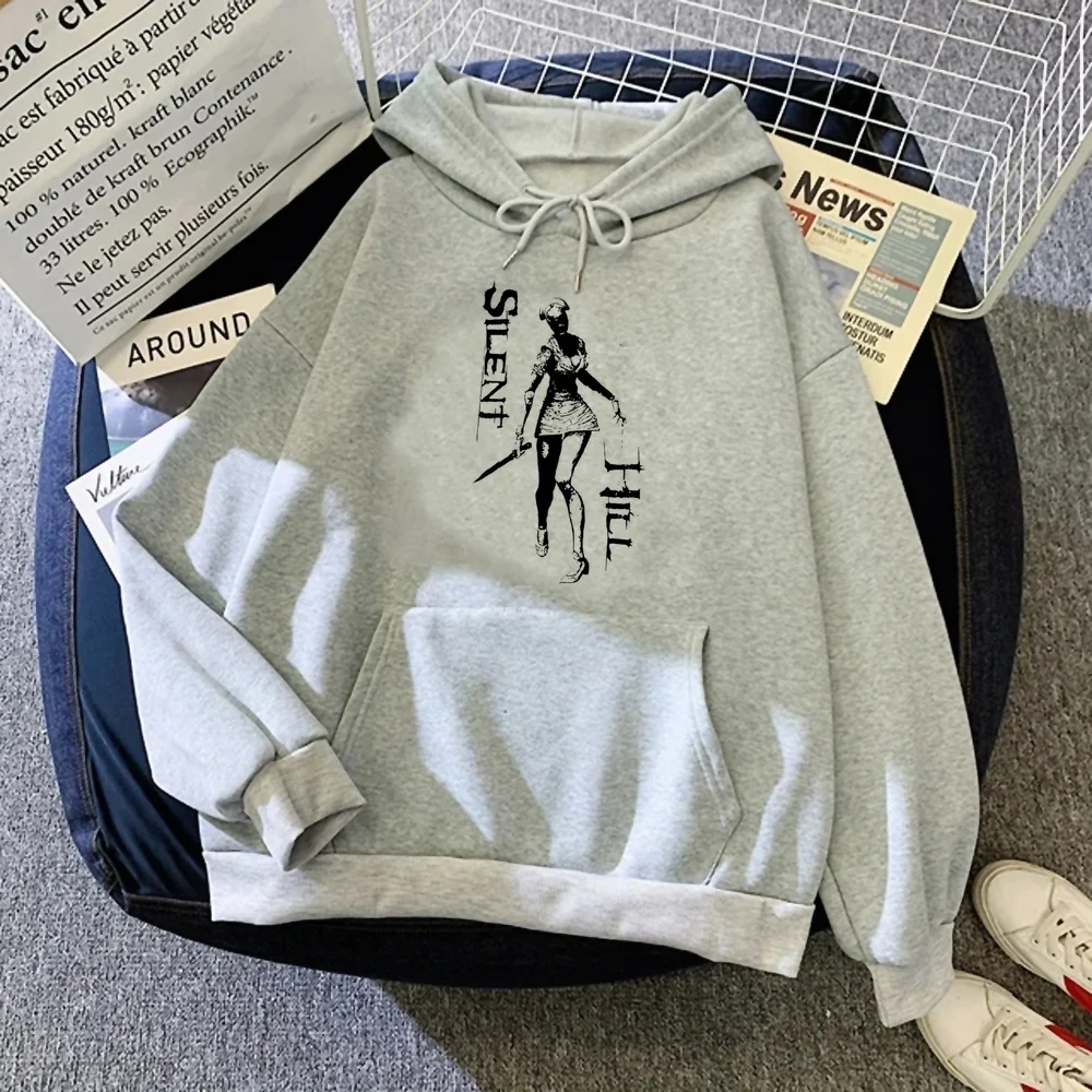 Silent Hill hoodies women fashion tops japanese anime 2026 sudadera mujer long sleeve Korean Aesthetic