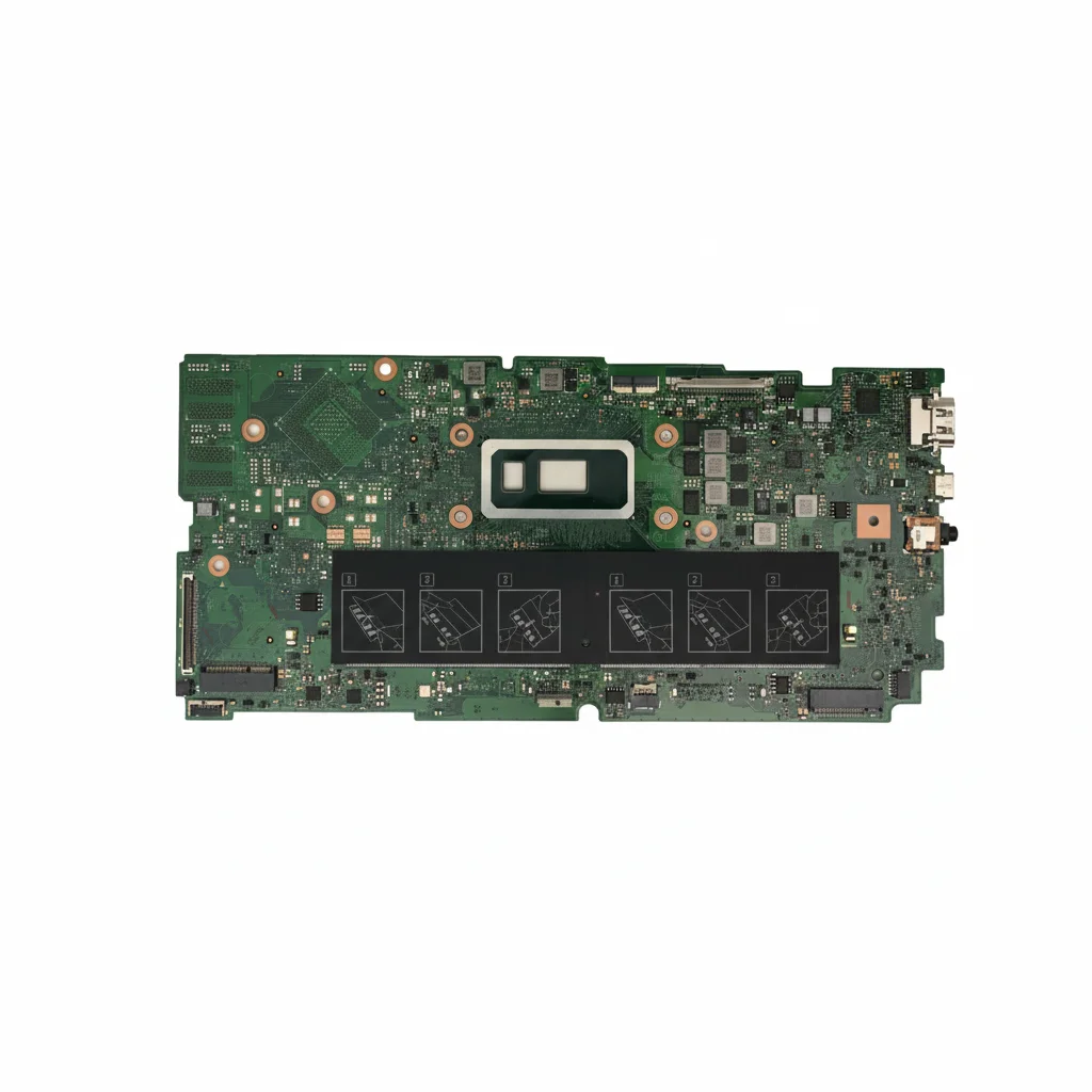 اللوحة الأم للكمبيوتر المحمول Dell 6DHD3 لأجهزة الكمبيوتر المحمولة Inspiron 15 7586 17 7786 Series - Intel Core i7-8565U (الجيل الثامن) - 180 جيجا هرتز -