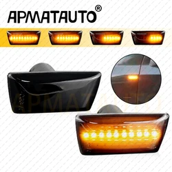 2PCS For Opel Insignia Astra H Zafira B Corsa D For Chevrolet Cruze Led Dynamic Side Marker Turn Signal Light Sequential Blinker