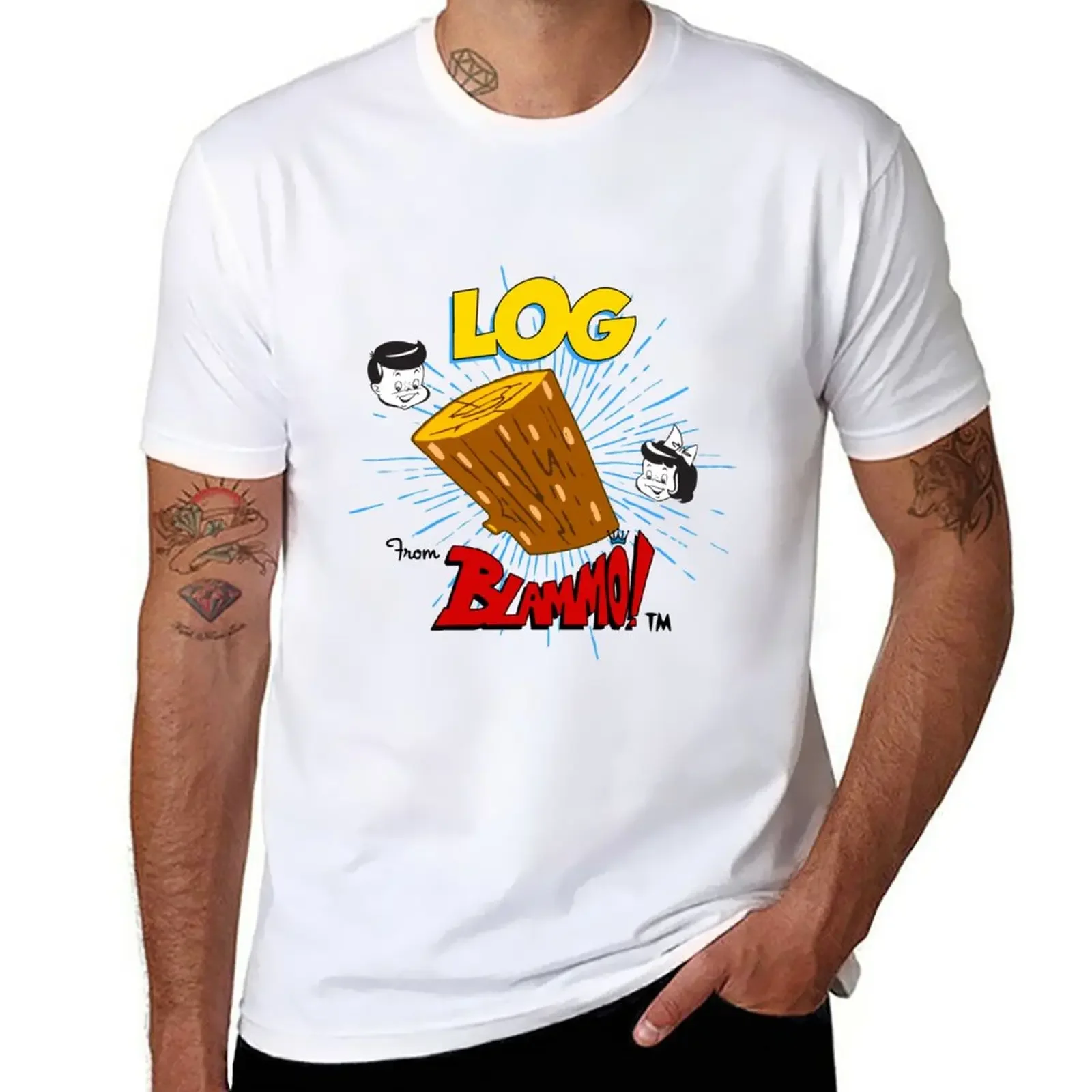 New Arrival summer hot sale2024 Log:Inspired by Ren And Stimpy funny vintage graphic style T-Shirt men clothing oversized tshirt