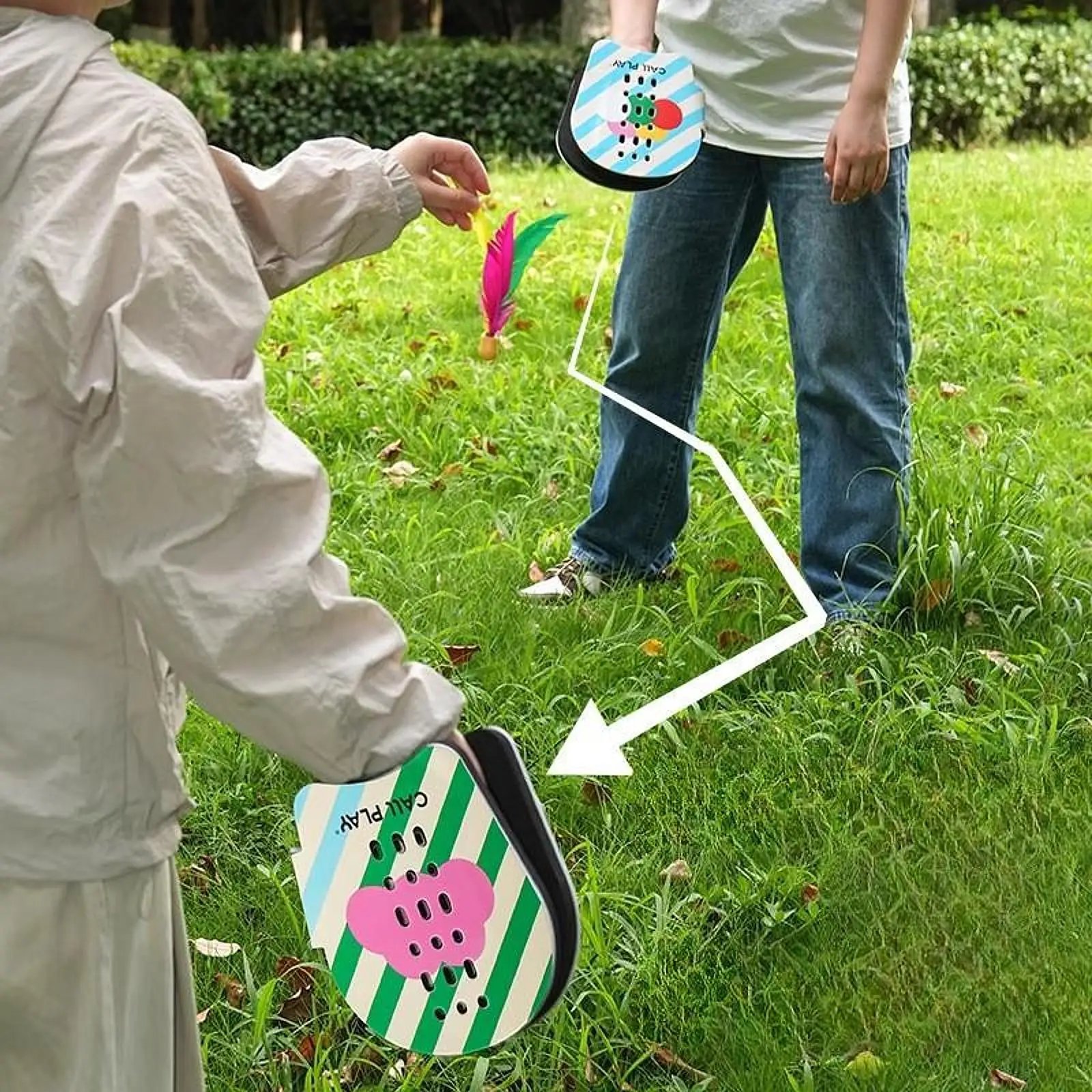 Racchetta da badminton portatile leggera, per interni ed esterni, set sportivo per racchetta da volano per bambini e adulti, gioco da cortile