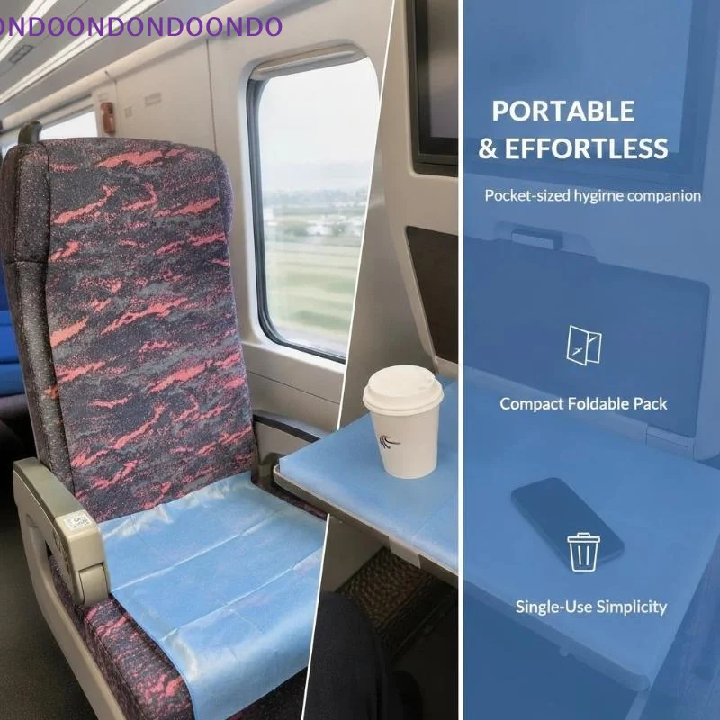 10Pcs Portable Disposable Seat Covers Thick Hygienic Anti-Stain Isolation Mats for Commuting Public Toilets