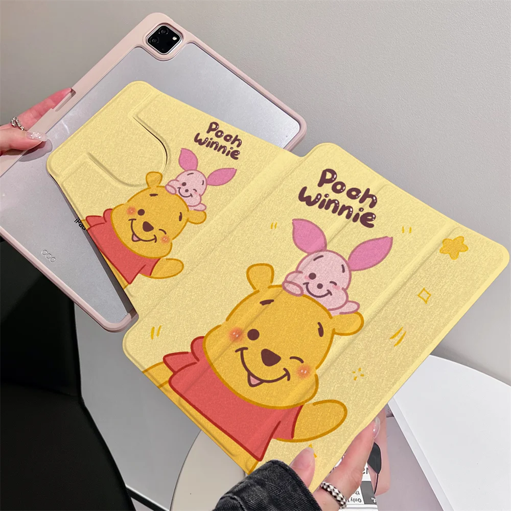 

Чехол-слот для карандашей для iPad 10th 11th Air11 2025 2024 Pro11 Air4 5 10.9 7 8 9th 10.2 10.5 9.7 Mini6 7 Rotation Cover Winnie Piglet