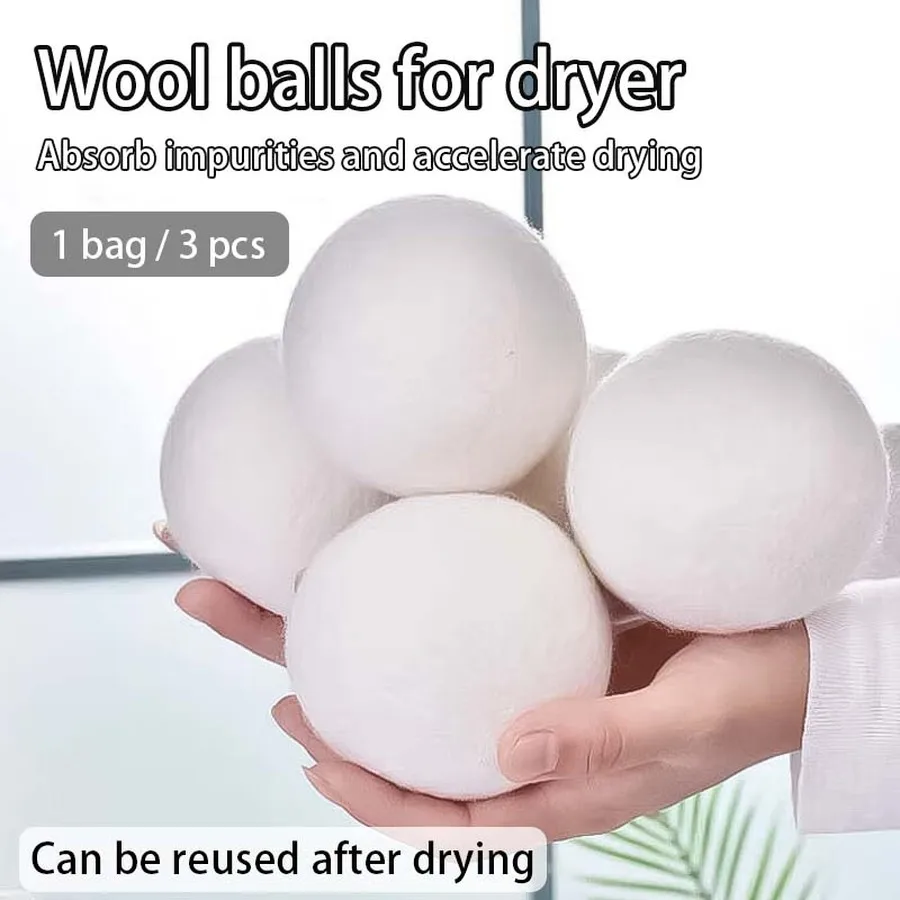 7cm Wool Dryer Balls Reusable Softener Laundry 7cm Laundry Ball Home Washing Balls Wool Dryer Balls Washing Machine accessories