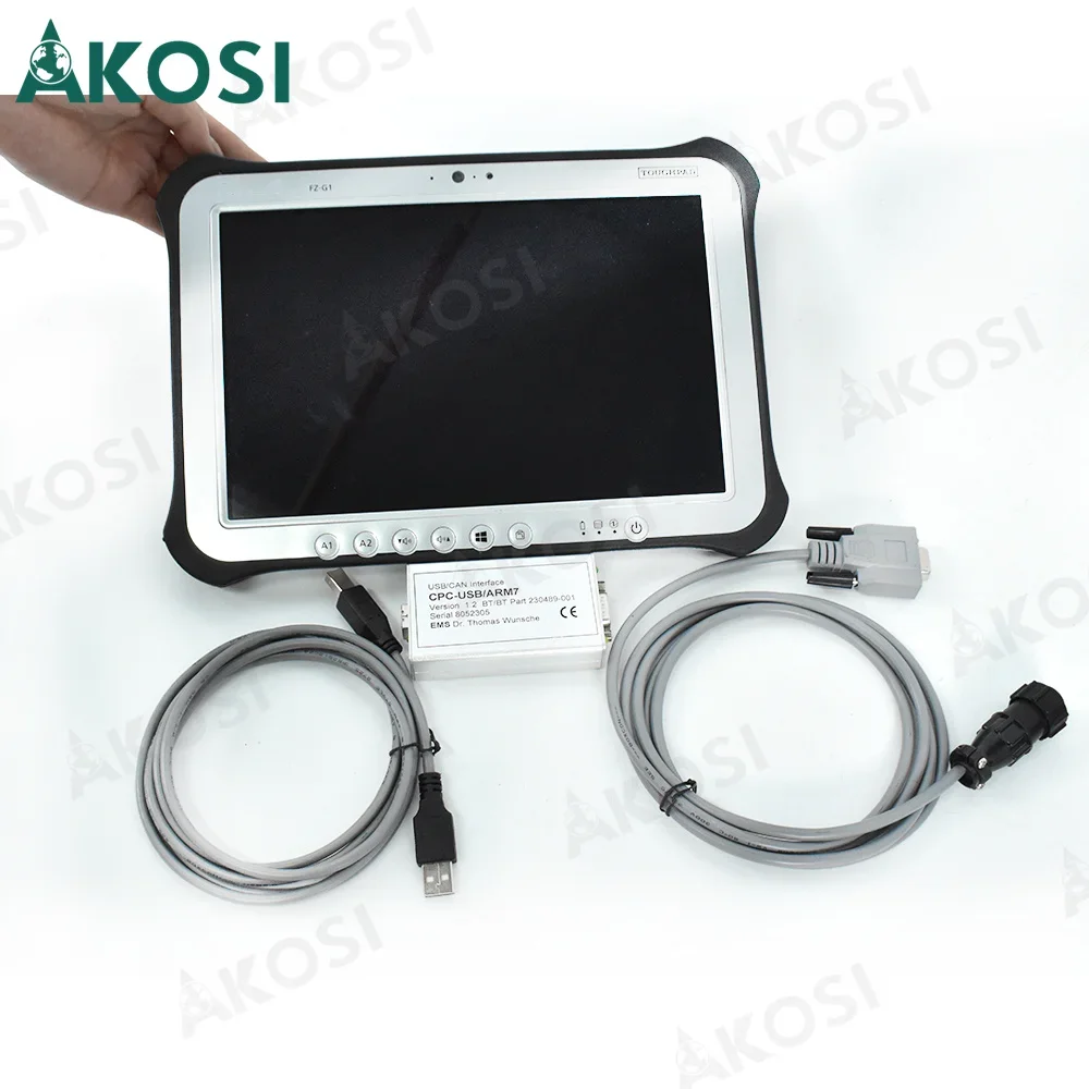 

Forklift Toyota BT Canbox CPC USB ARM7 diagnostic cable truck box diagnosis tool+FZ G1 Tablet CAN Interface Can bus line