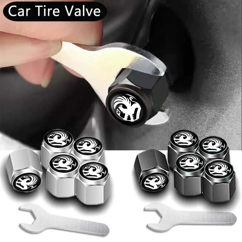 5Pcs Aluminum Alloy Car Valve Caps Dust Covers Rim Accessories For Vauxhall VXR Dokker Lodgy Logan Sandero Duster Stepway Auto