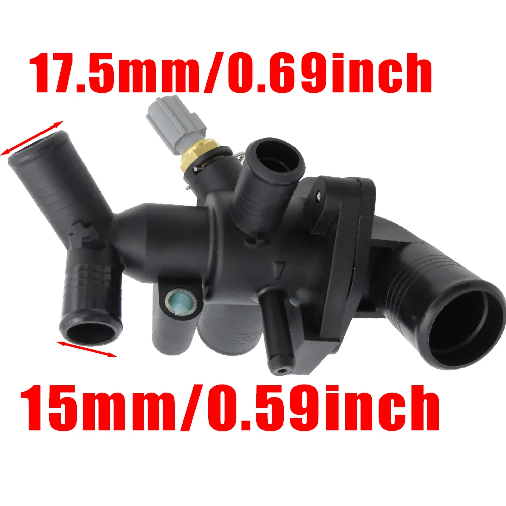 1pc Engine Coolant Cooling Thermostat Housing Assembly 1731782 for ONWARDS FORD RANGER 2.2 TDCI 2011 Black