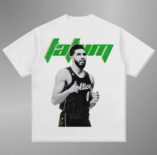

2025 Summer New NBA Tatum Y2KT-shirt Pure Cotton Printing Large Size Round Neck Short-sleeved Men's and Women's Top T-shirt
