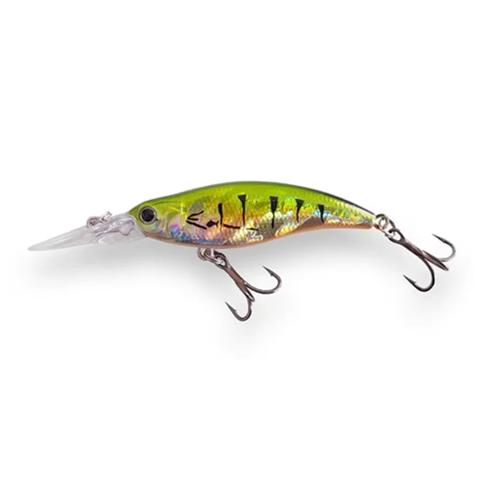 Langer 8cm 6g Angelköder Minnow Wobbler Tief Tauchender Sinkender Jerkbait Swimbait Künstlicher Harter Köder für Forelle und Barsch