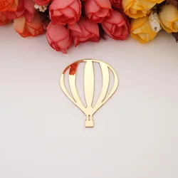 20Pieces 5cm Small Balloon Shape Stickers Baby Show Decor Acrylic Mirror Kid's Room DIY Accessory Party Guest Gifts