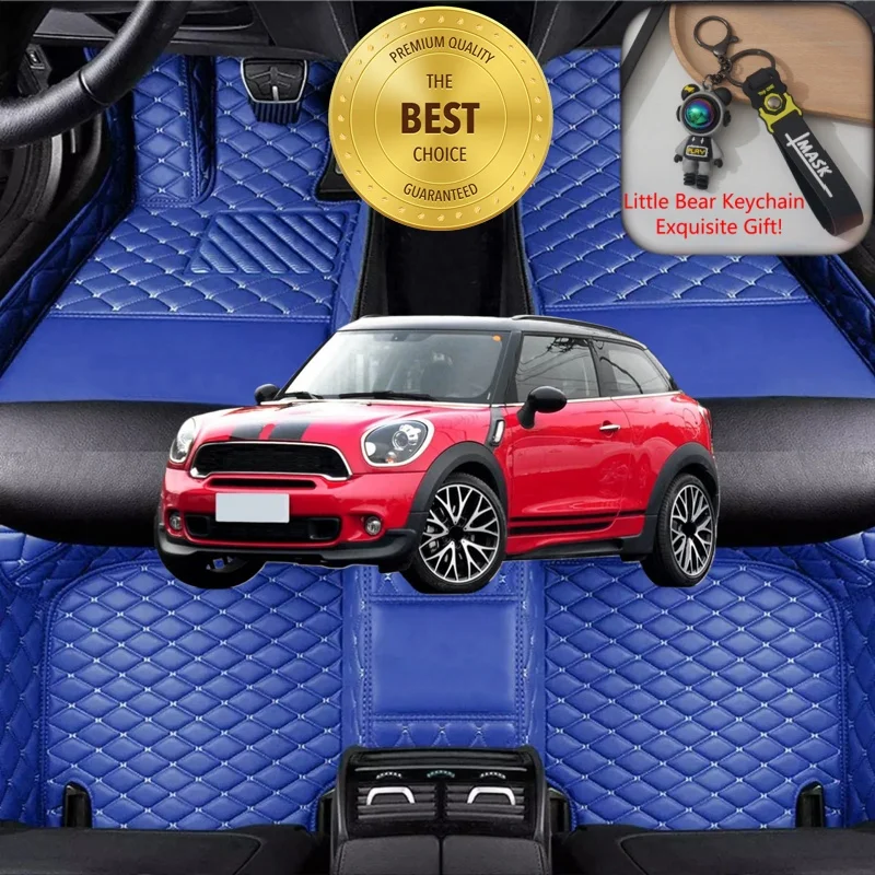 

Индивидуальные автомобильные коврики для MINI Paceman R61, аксессуары для авто, роскошные автомобильные коврики-вкладыши на заказ, для лево- и праворульных автомобилей