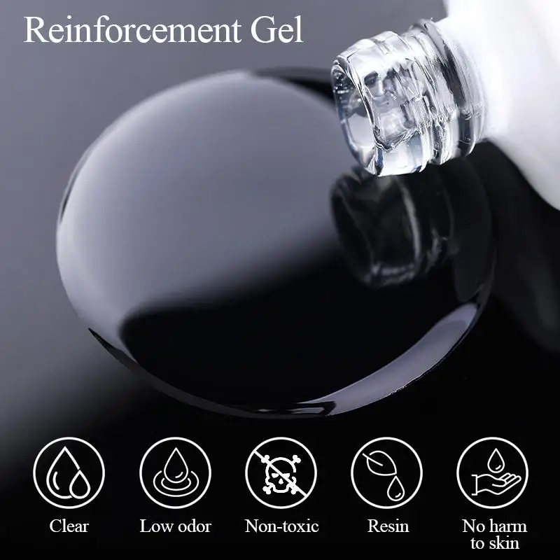 BORN PRETTY 10ml Reinforcement Gel Nail Polish Self-leveling Gel Construction Gel Thick Base Gel Hard Painting Gel Varnishes