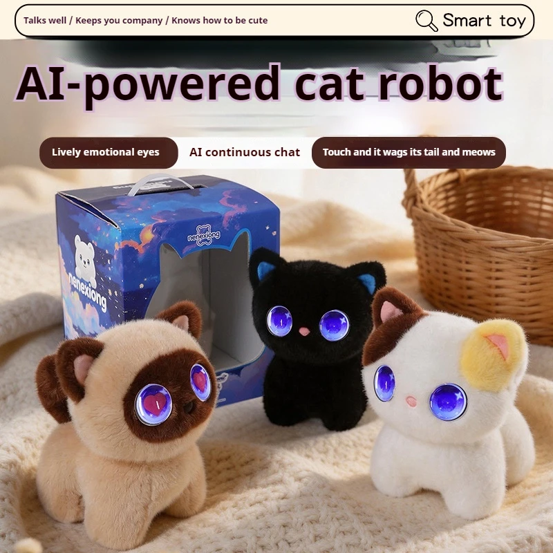 Cat Toys - AI 스마트 고양이 인형: 말하는 기능,