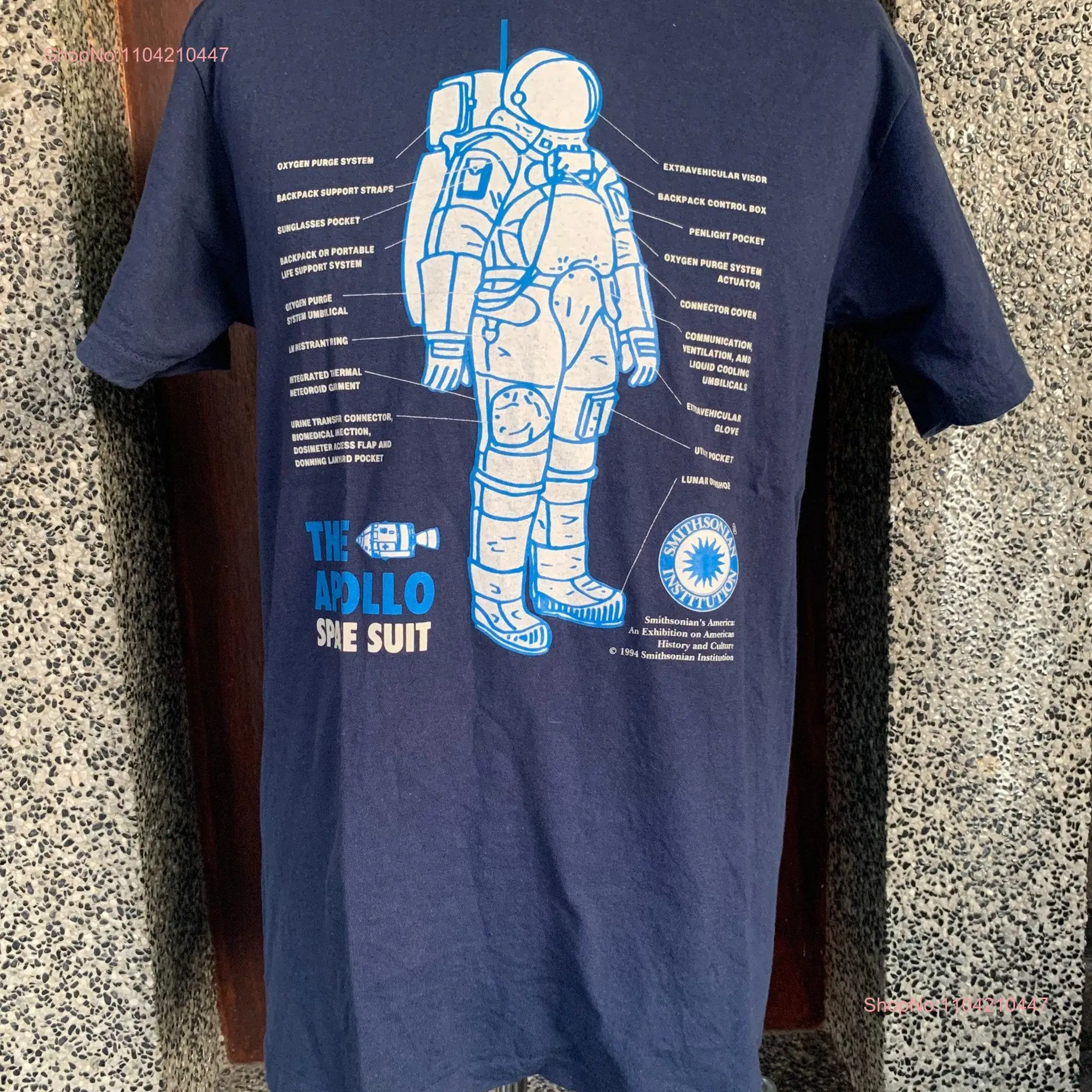 Vintage 90s Smithsonian Institution The Apollo Space Suit T Shirt long or short sleeves