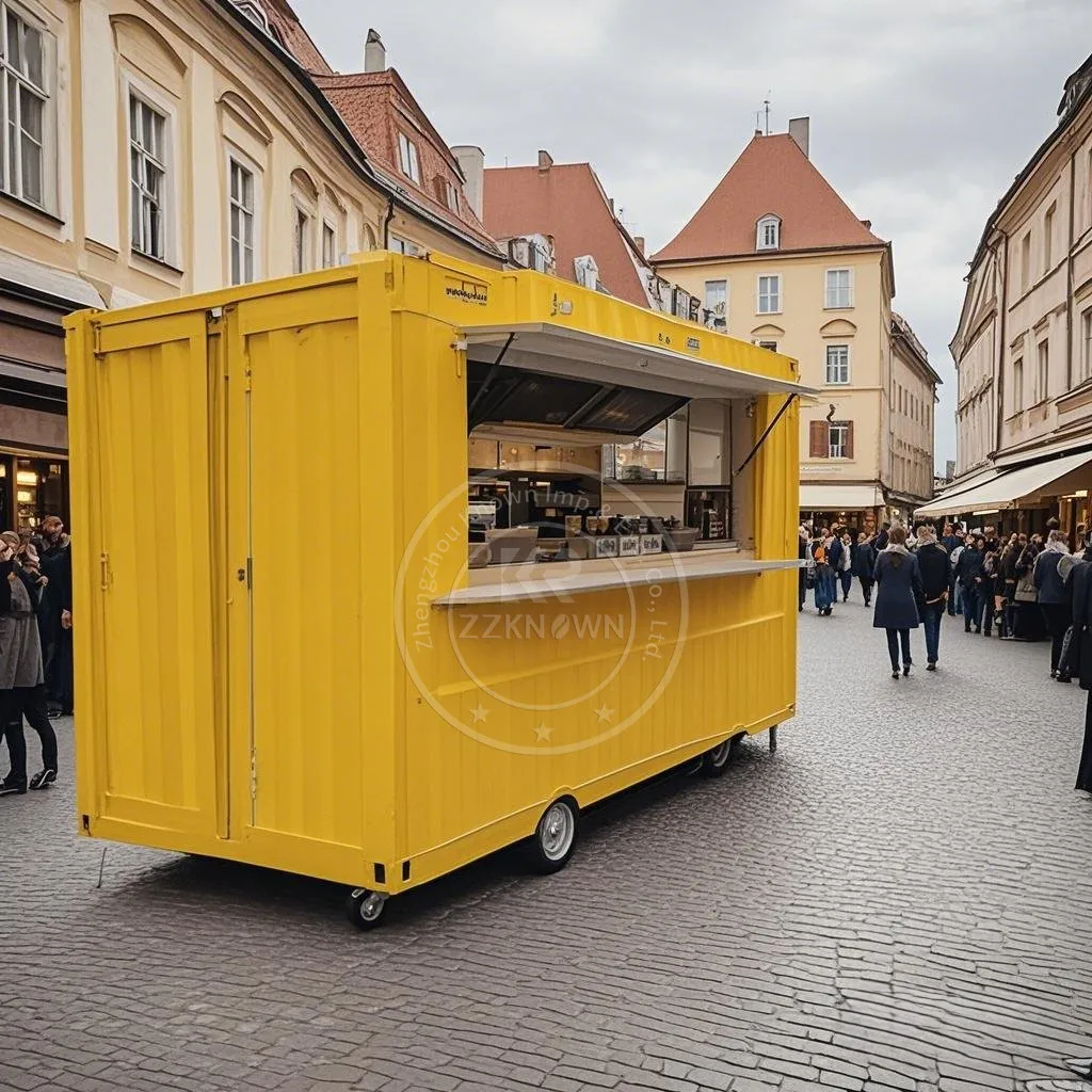 Низкая цена 2025 года, 20 футов, сборный контейнер для кофейни, роскошный контейнер на заказ для ресторана и бара, стандарт США