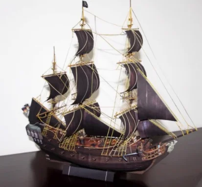 

DIY Paper Model 3D Pirate Ship Boat Paper Puzzle Model Assemble Hand Work Game Kid toys for children education