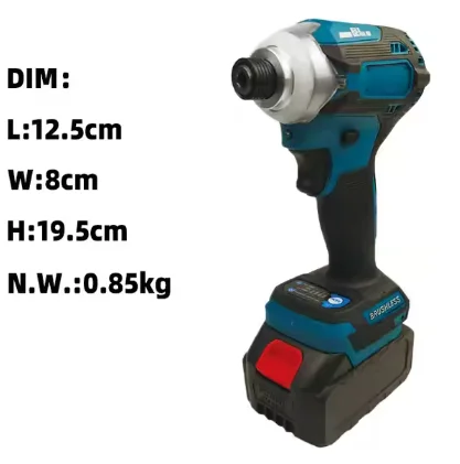 Portable Lithium Cordless Brushless Electric Screwdriver T1-QZJ1 180N.m for New Product Launch 20V Rated Voltage