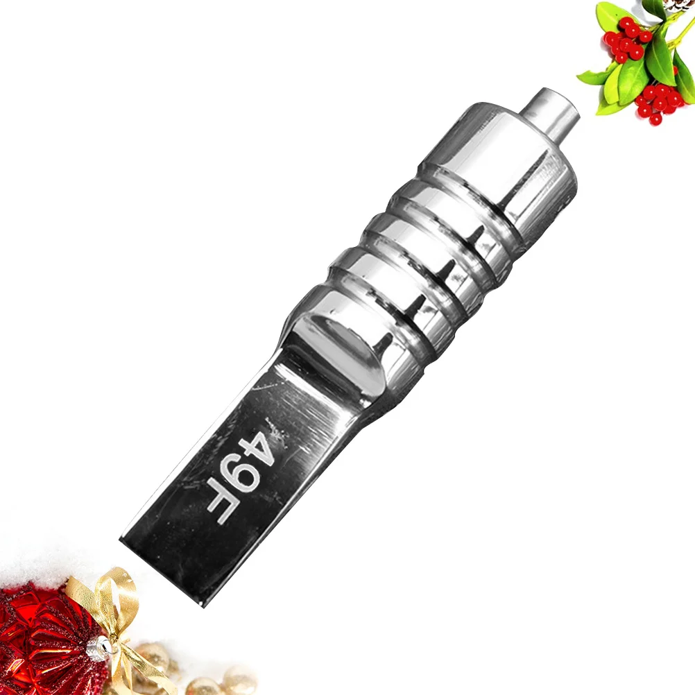 الفولاذ المقاوم للصدأ ماكينة رسم الوشم التجميلي ماسِك للجوّال 49F الفضة قابلة لإعادة الاستخدام معقمة المضادة للانزلاق مقاومة للاهتراء قبضة أنبوب لفائف