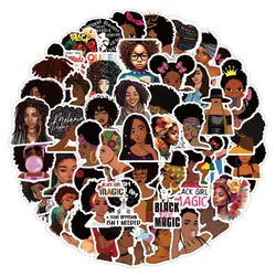 10/30/60Pcs Inspirational Black Girls Stickers For Snowboard Laptop Luggage Car Fridge DIY Styling Vinyl Home Decor Pegatina