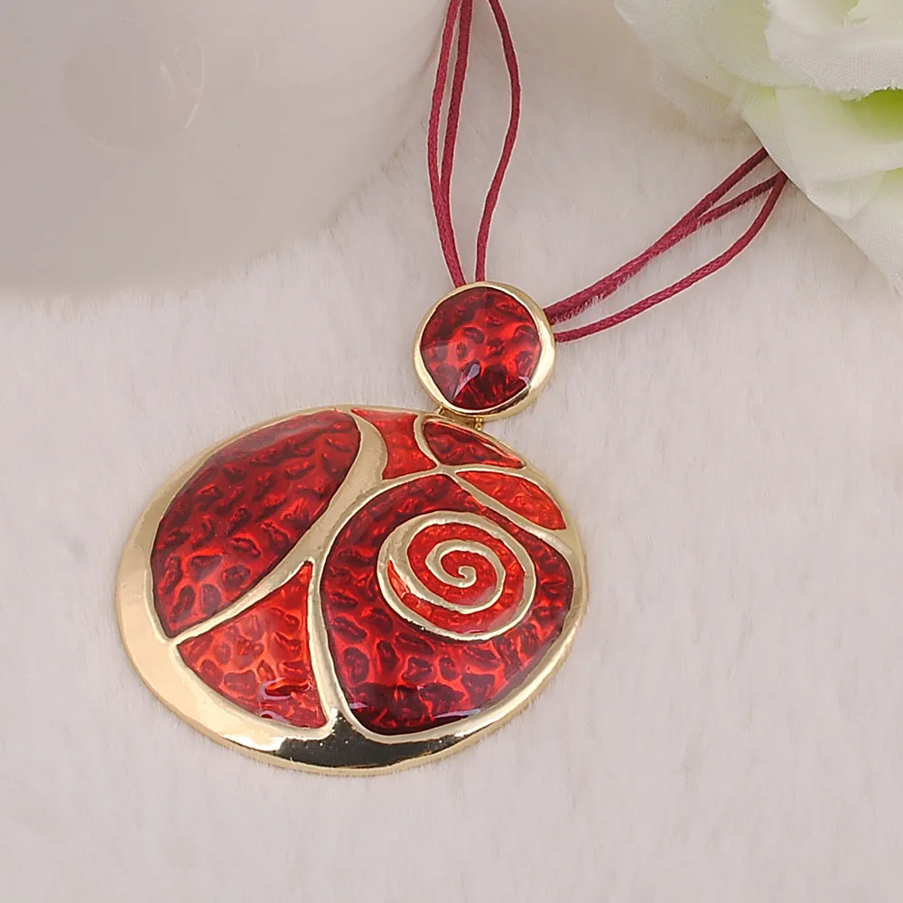 Pendant Necklace for Women Enamel Party Steampunk Style Jewelry