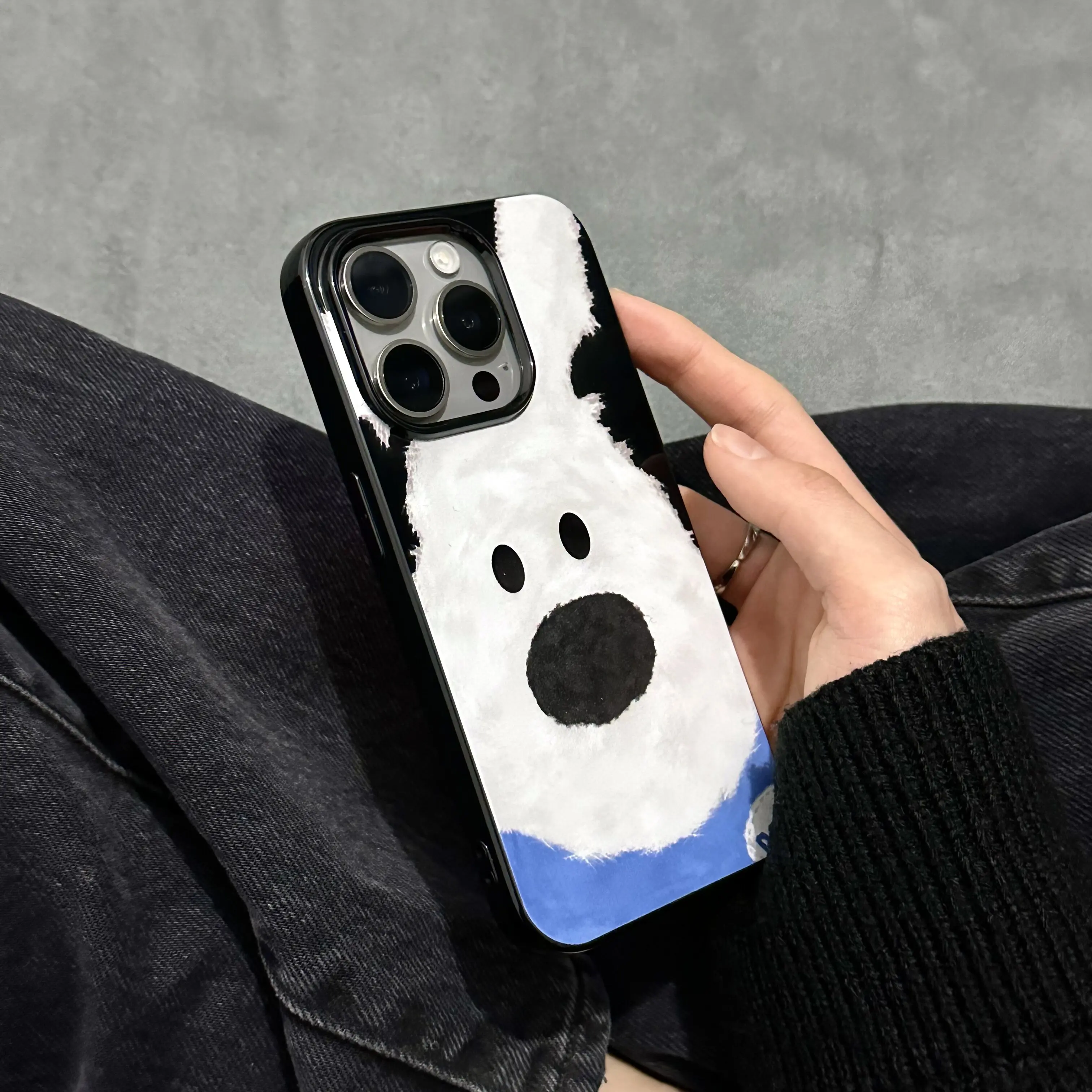 Korean ins Cute Teddy Bear Phone Case For iPhone 17 Air 16 15 14 13 12 11 Pro Max Mini XR XS MAX 7 8 Plus Y2K Anti-Yellow Cover view 4